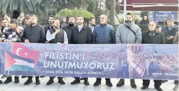 Türkiye Gazze için tek yürek! 1 Ocak’ta Galata Köprüsü’nde Filistin için büyük yürüyüş!